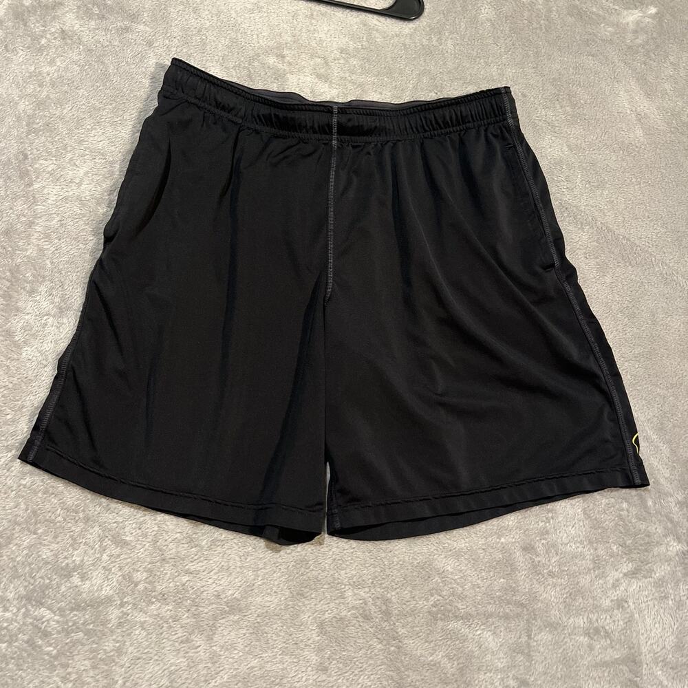 Nike Livestrong Dri-Fit Athletic Shorts Mens Large Black Polyester Gym Training